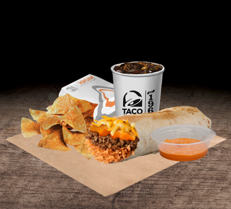 Combo Cheesy Lava Grilled Stuft Burrito with Dip