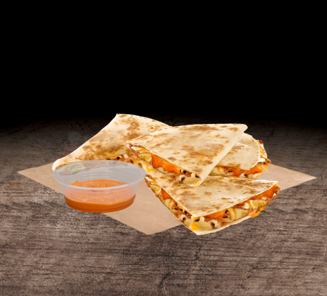 Cheesy Lava Beef Quesadilla with Dip